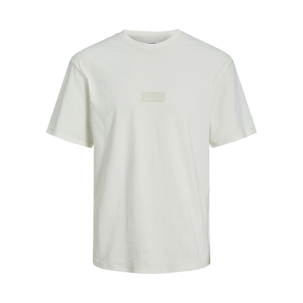 Faded Relaxed-Fit Logo Patch T-Shirt