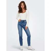 Emily High-Rise Straight Jeans