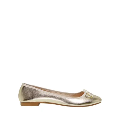 Bee Foil Ballerina Flats