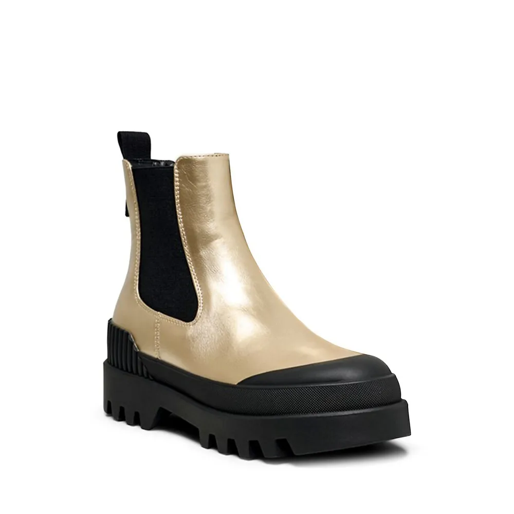 Women's Buzz Foil Chunky Chelsea Boots