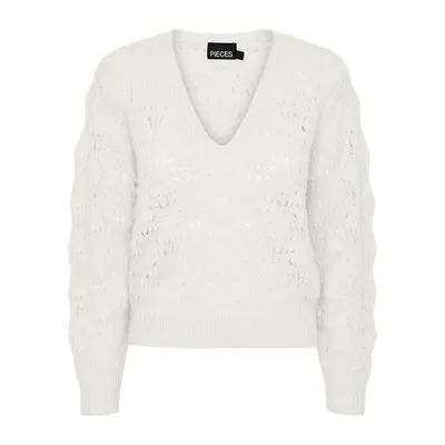 Pcnancy Long-Sleeve V-Neck Sweater