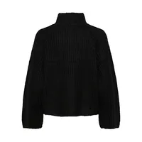 Nell Chunky Mockneck Raglan Sweater