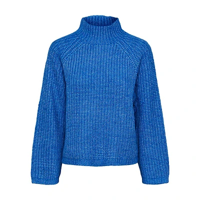 Nell Chunky Mockneck Raglan Sweater
