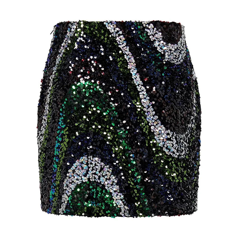 Sophie Colourful Sequin Mini Skirt