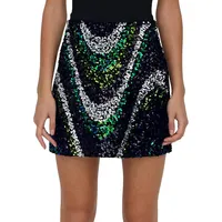 Sophie Colourful Sequin Mini Skirt