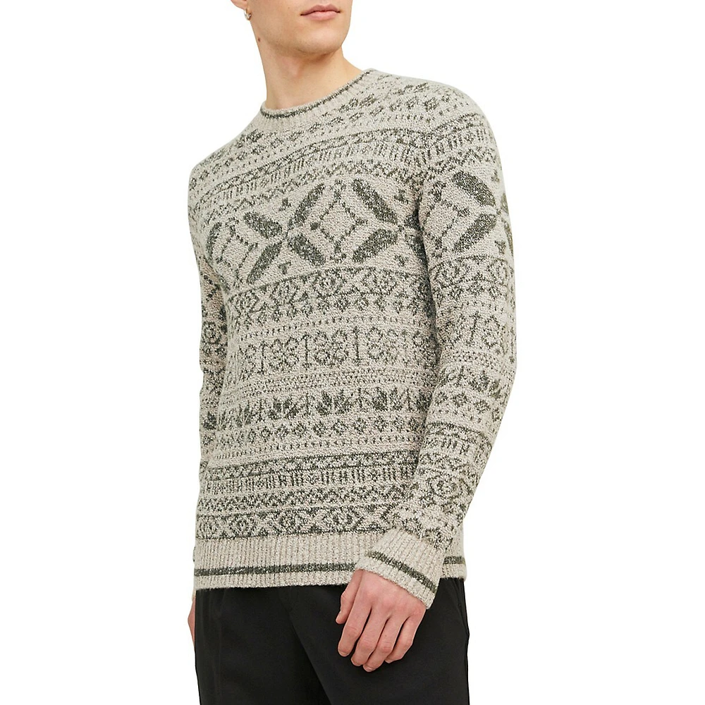 Ryan Soft-Knit Patterned Sweater