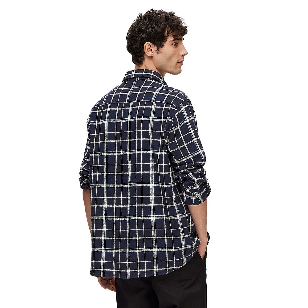 Regowen Twisted Plaid Shirt