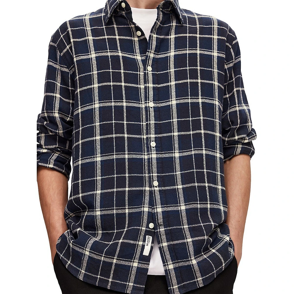 Regowen Twisted Plaid Shirt