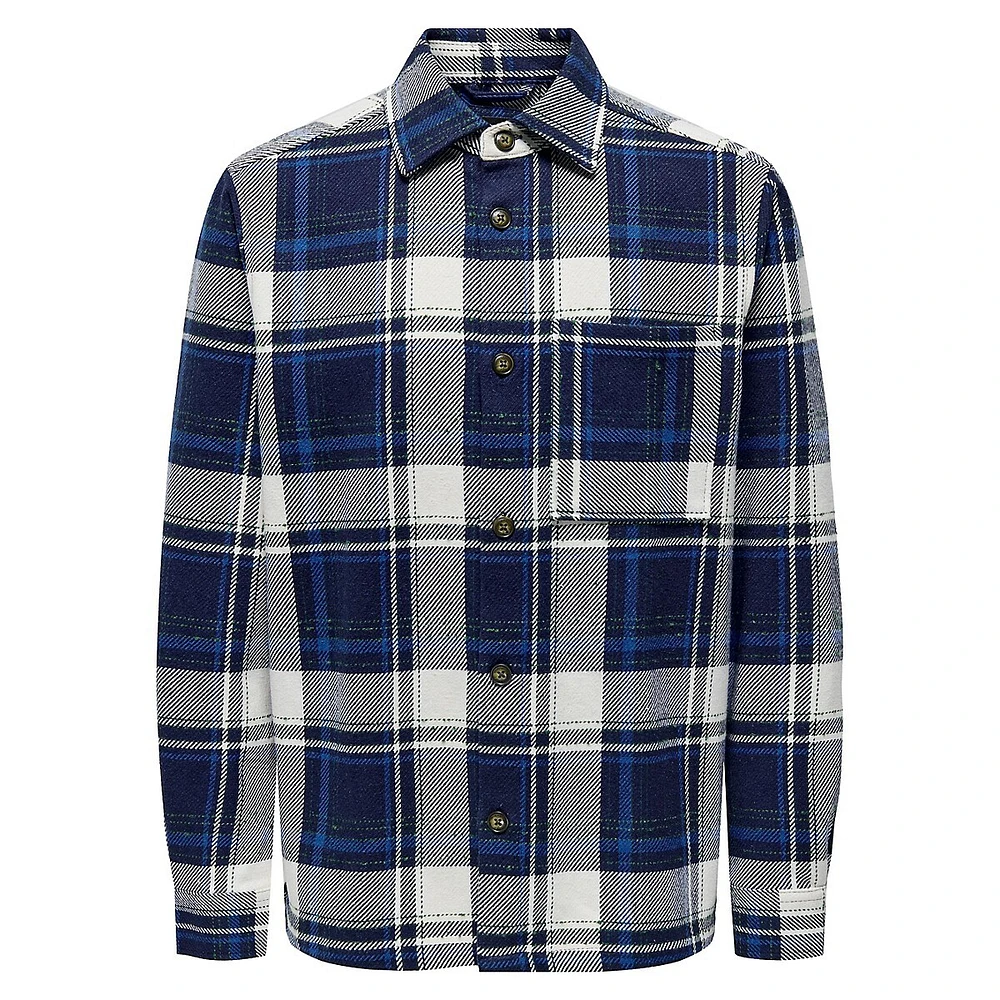 Scully Plaid Bouclé Shirt