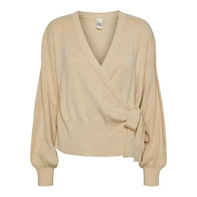 Assi Wrap-Front Side-Tie Sweater