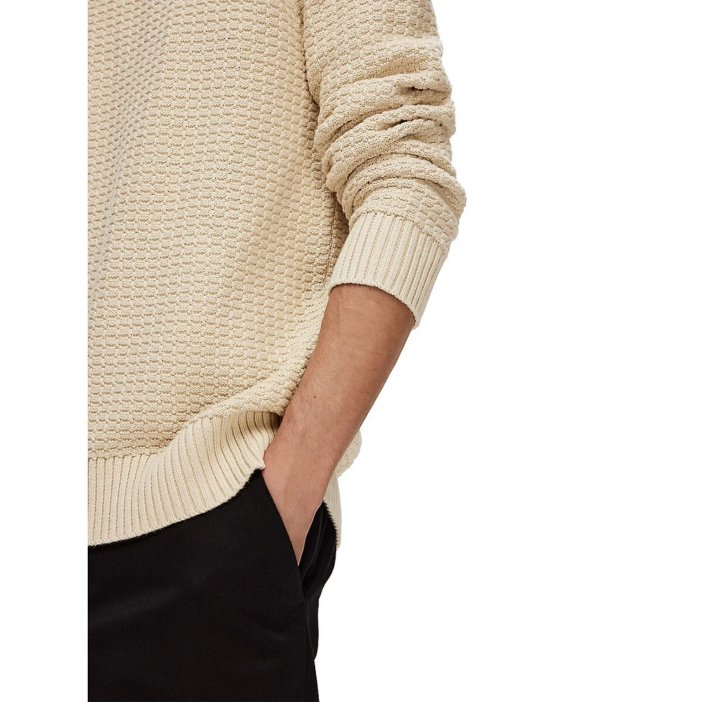 Thim Textured Crewneck Sweater