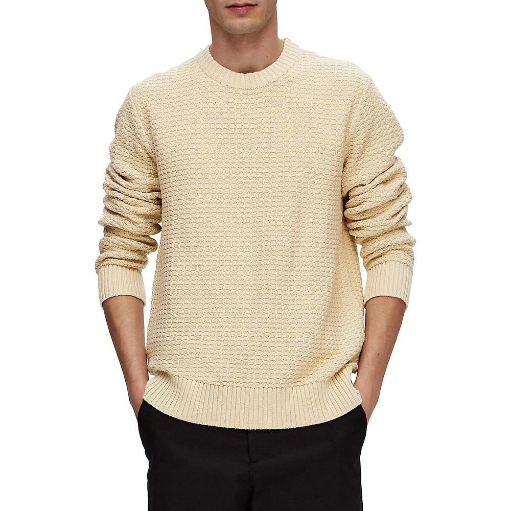 Thim Textured Crewneck Sweater