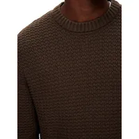 Thim Textured Crewneck Sweater