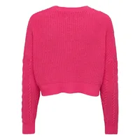 Cropped Chenille Sweater