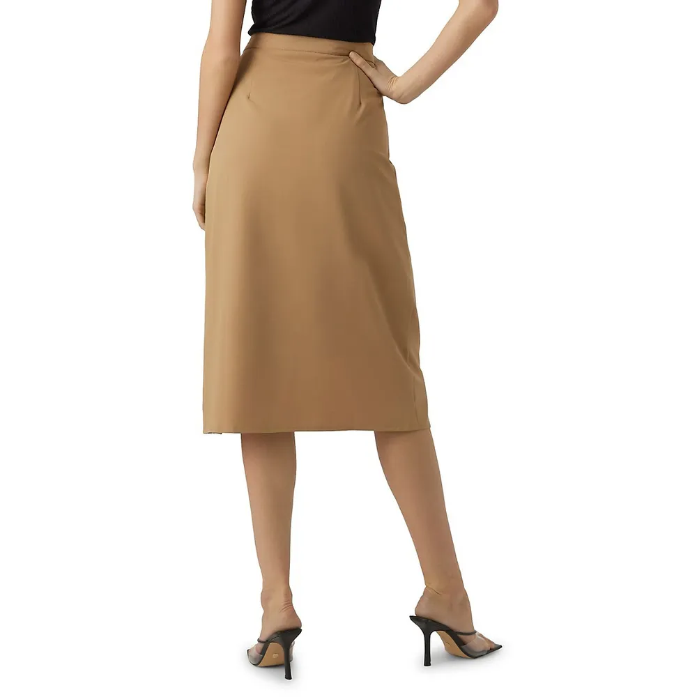 Side-Tie Wrap Skirt