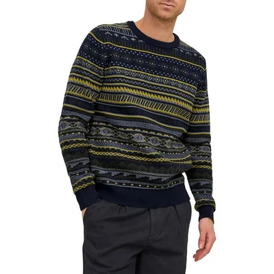 Fabio Fair Isle Crewneck Sweater