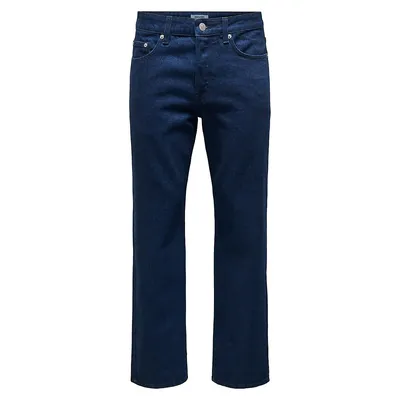 Edge Straight-Fit Pigment-Dyed Jeans