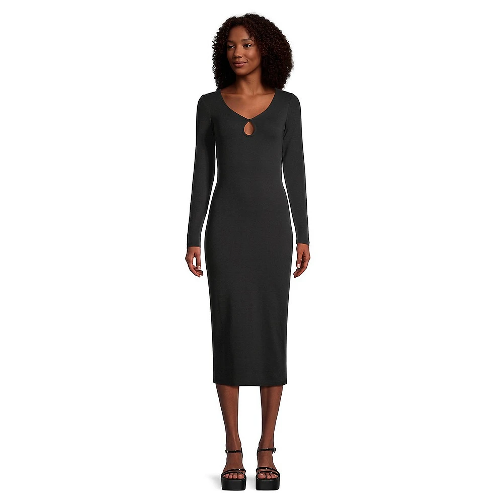 Ina Keyhole Bodycon Midi Dress