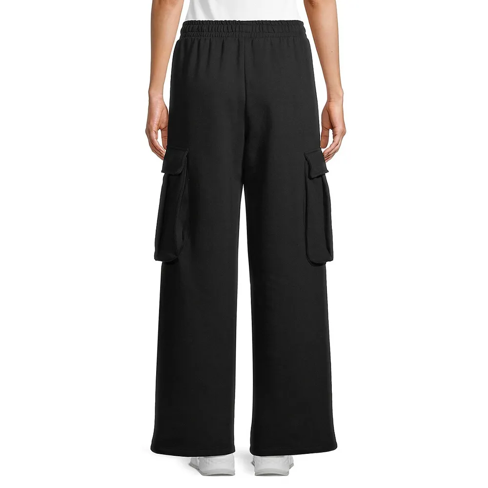 Jamma Wide-Leg Cargo Sweatpants