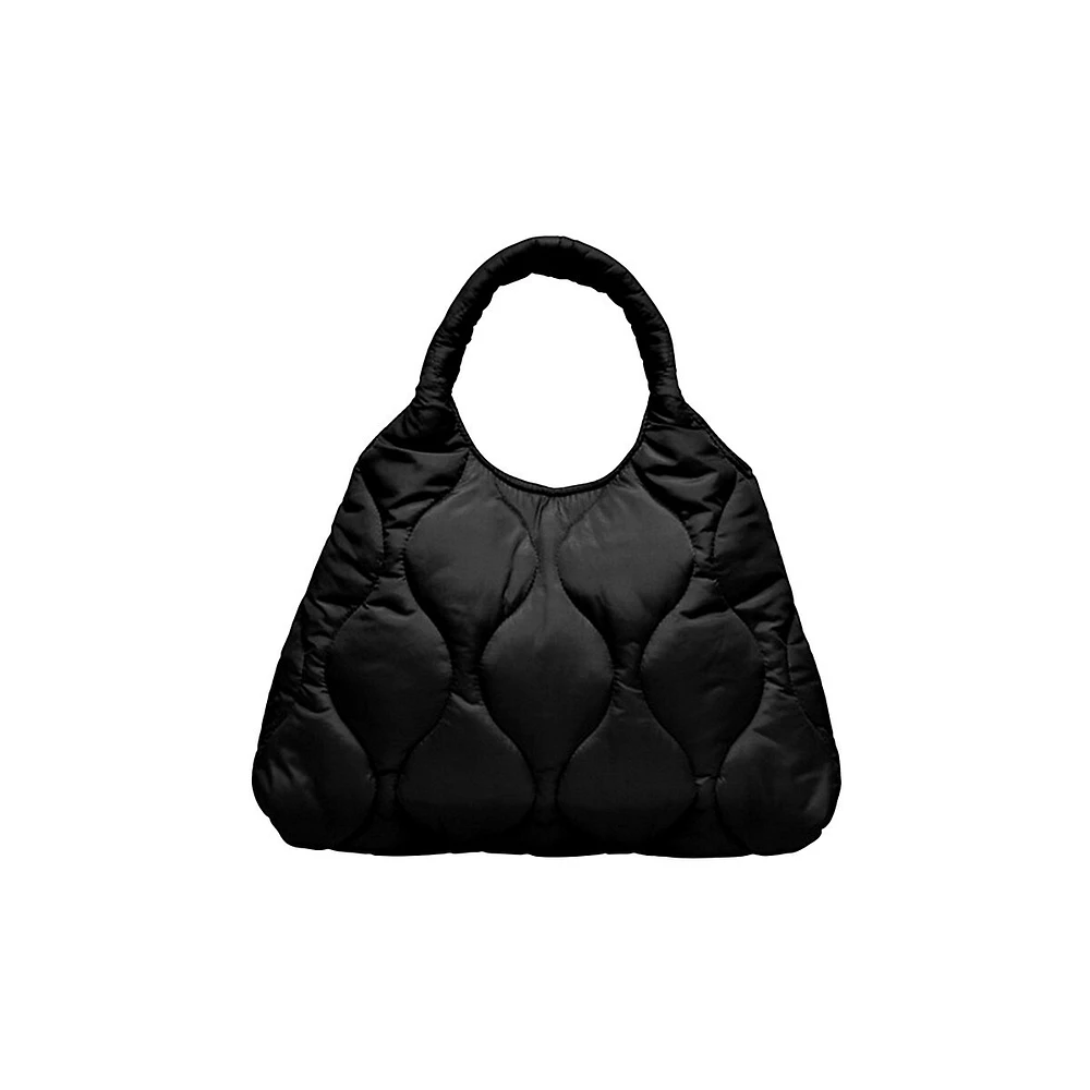 Naya Quilted Top Handle Bag