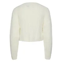 Jo Cropped Cable-Knit Sweater