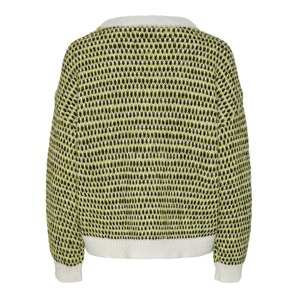 Janice Contrast-Knit Recycled Polyester Sweater