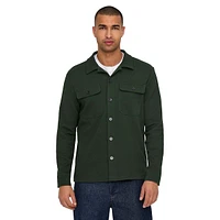 Veste-chemise utilitaire en sergé