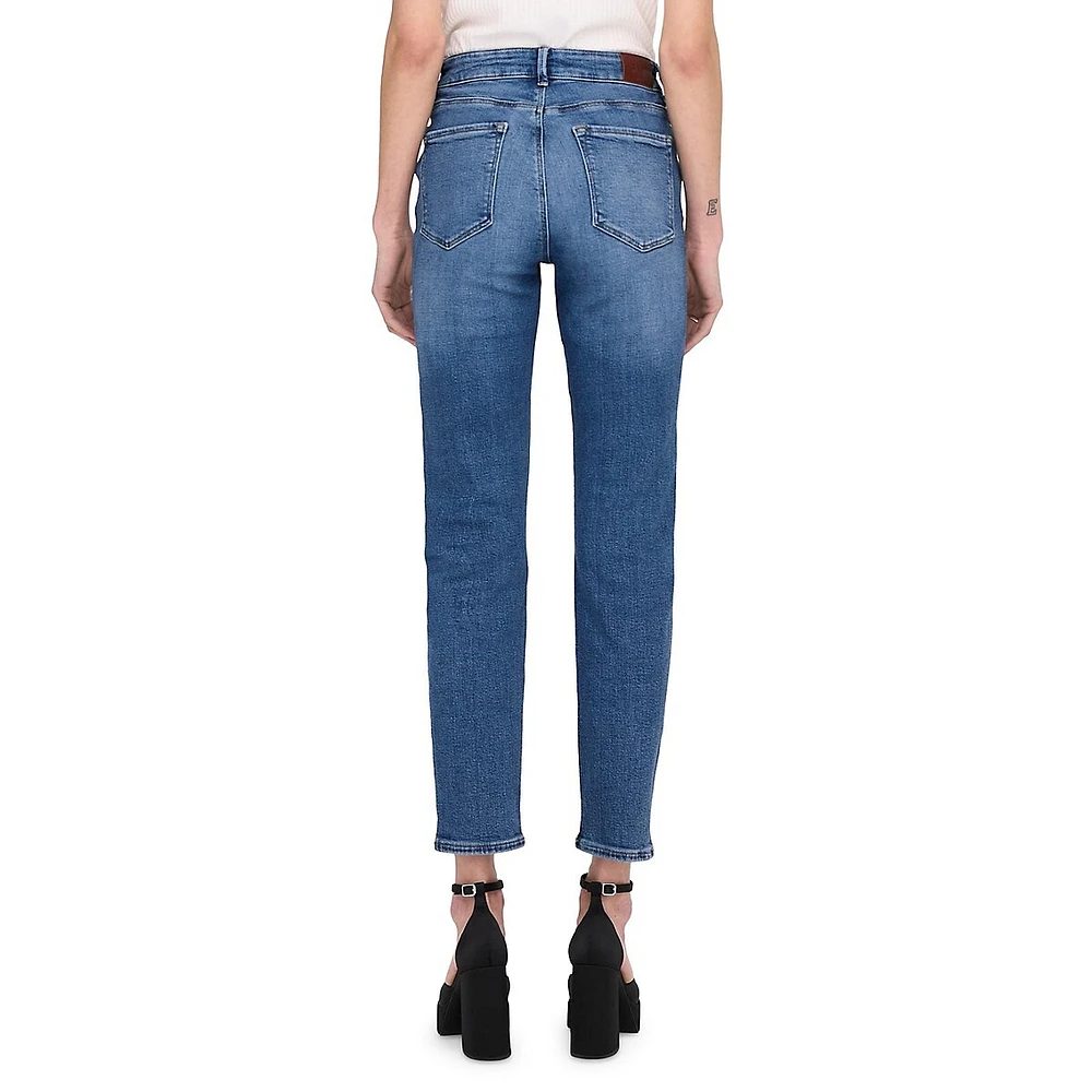 Emily High-Rise Straight Ankle Jeans