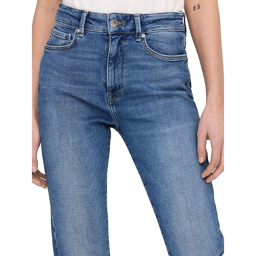 Emily High-Rise Straight Ankle Jeans