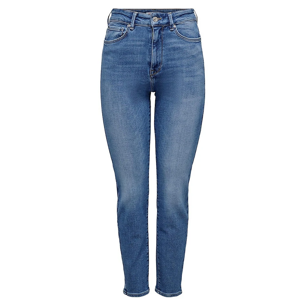 Emily High-Rise Straight Ankle Jeans