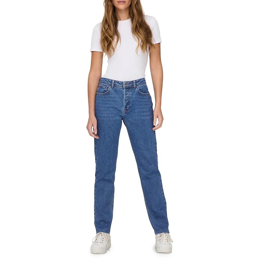Emily High-Rise Straight Jeans