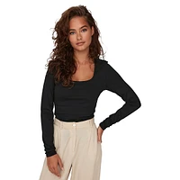 Lea 2-Way Long-Sleeve Top