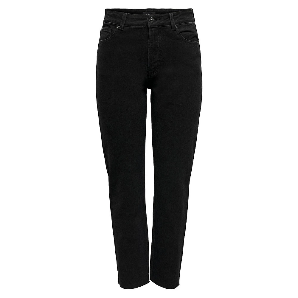 Emily High-Waist Straight Leg Ankle Jeans