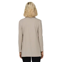 Evi Open-Front Longline Blazer