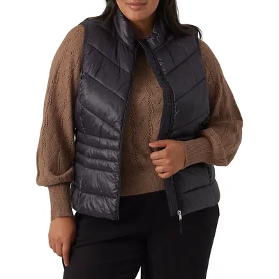 Plus Quilted Puffer Vest