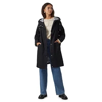 Chelsea Hooded Midi Parka Coat