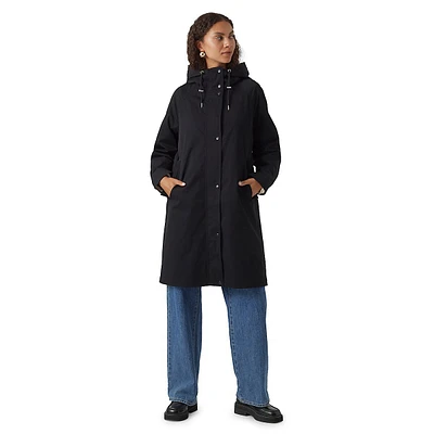 Chelsea Hooded Midi Parka Coat