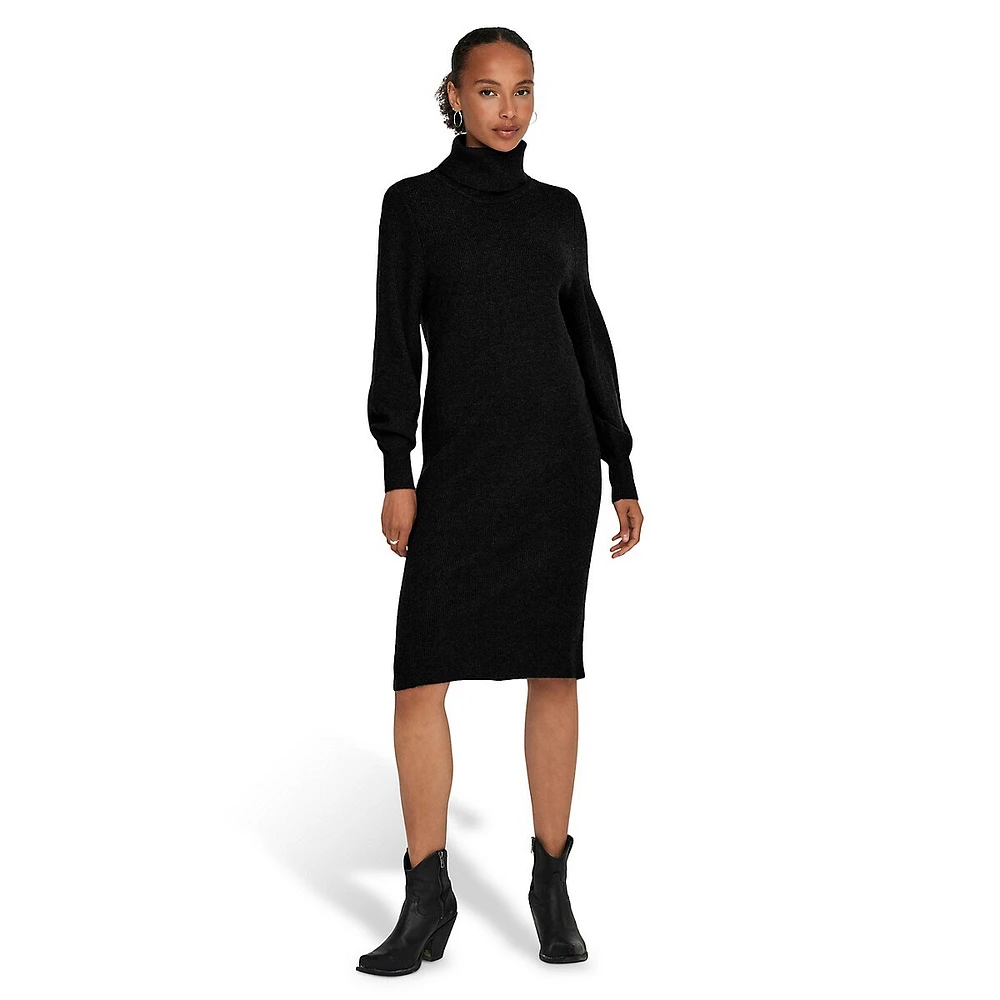 Sasha Turtleneck Sweater Dress