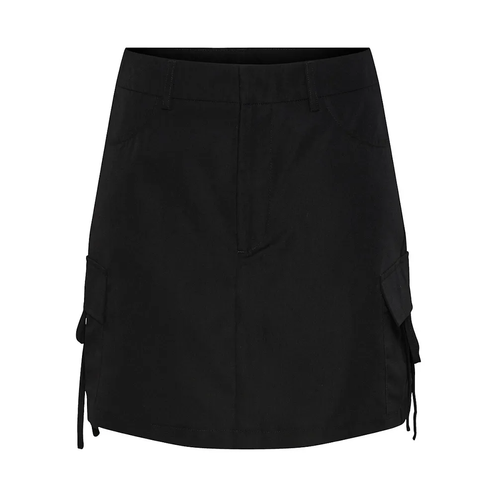 Mikela Tied Mini Cargo Skirt