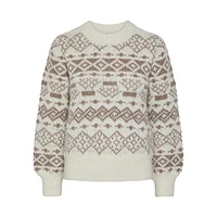 Jianna Cropped Fair Isle Sweater