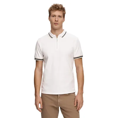 Slim-Fit Toulouse Detail Polo Shirt