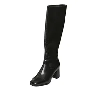 Nesya Block-Heel Tall Boots