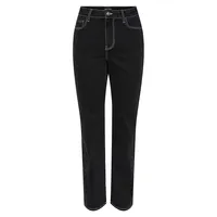 Joella Mid-Rise Contrast Jeans