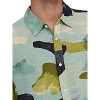 Bud Abstract-Print Short-Sleeve Shirt