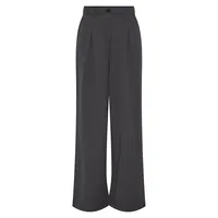 Simone High-Waist Wide-Leg Pleated Pants