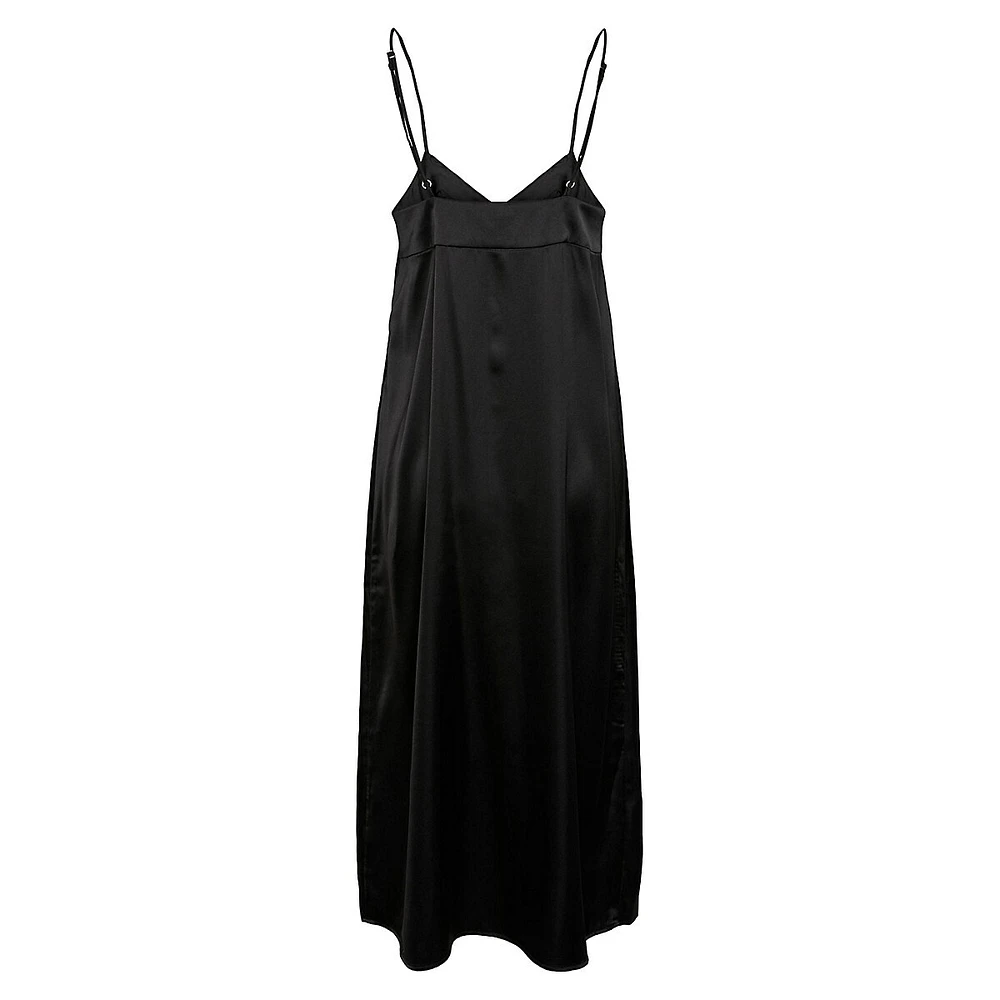 Sonia Satin Midi Slip Dress