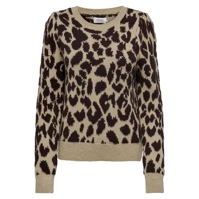 Arielle Leopard-Printed Sweater