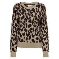 Arielle Leopard-Printed Sweater
