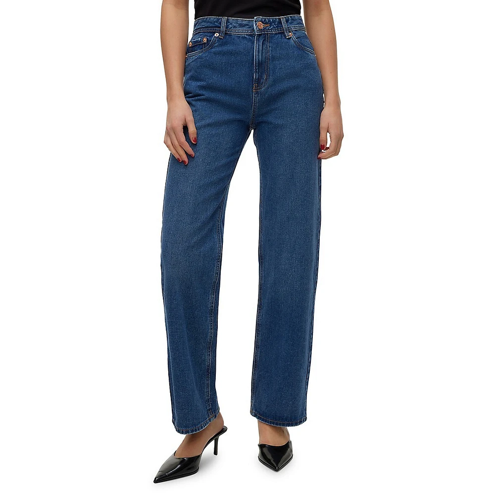 Rachel High-Rise Wide-Leg Jeans