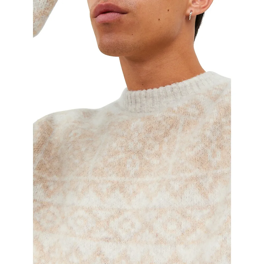 Heritage Patterned Crewneck Sweater